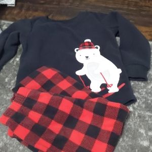 Christmas themed fleece set